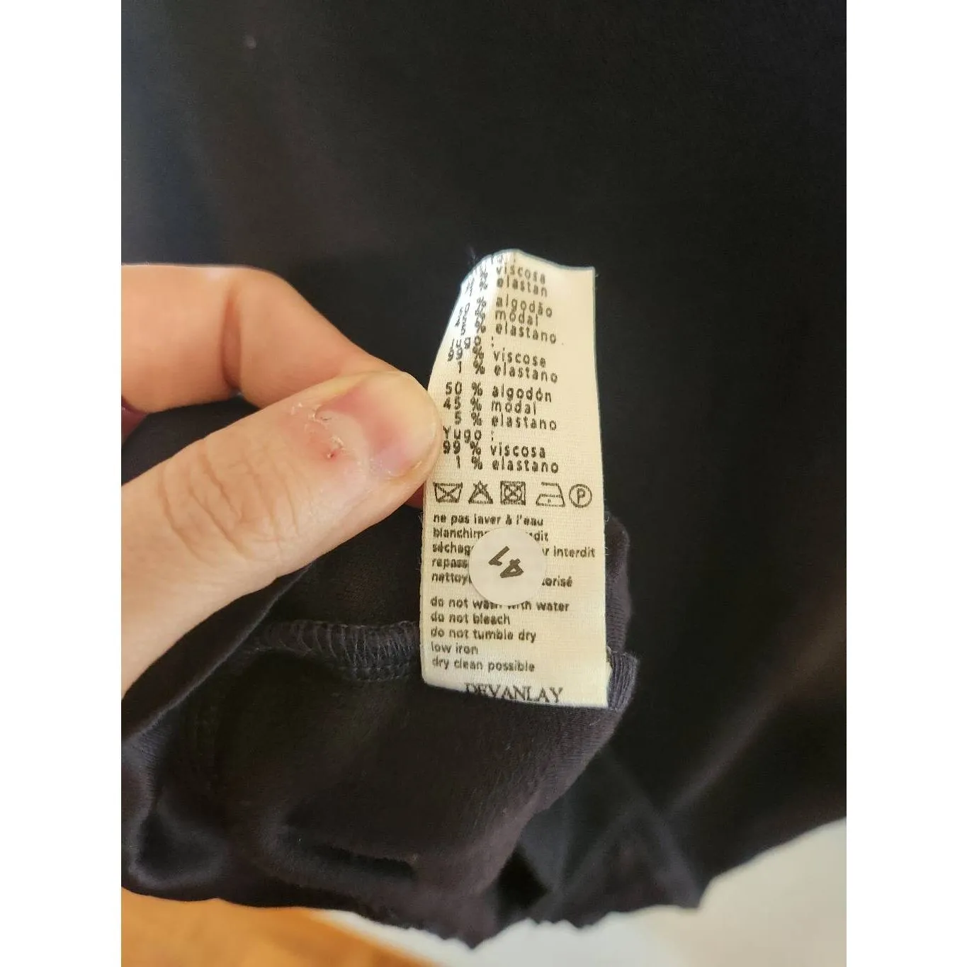 Lacoste size 36 Women's Navy Blue Blouse Satin Sleeves & Trim - Image 4