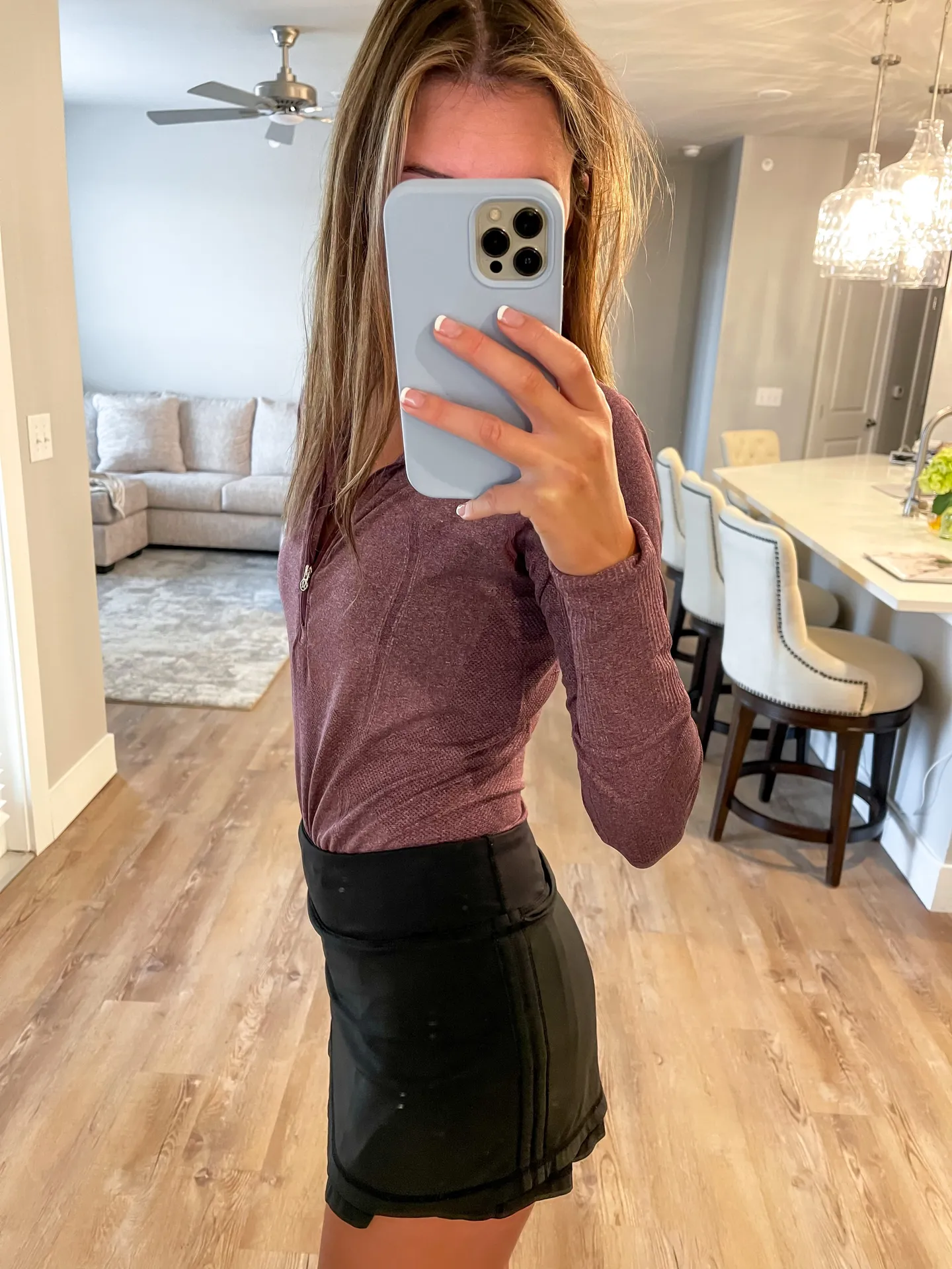 Lululemon Purple Heathered Swiftly Tech Half Zip - Image 5