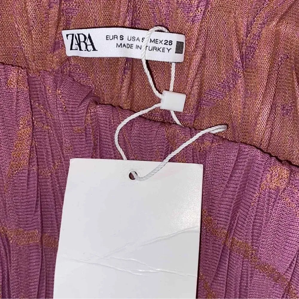 Zara MIDI Mauve Dress(Size Small) - Image 8