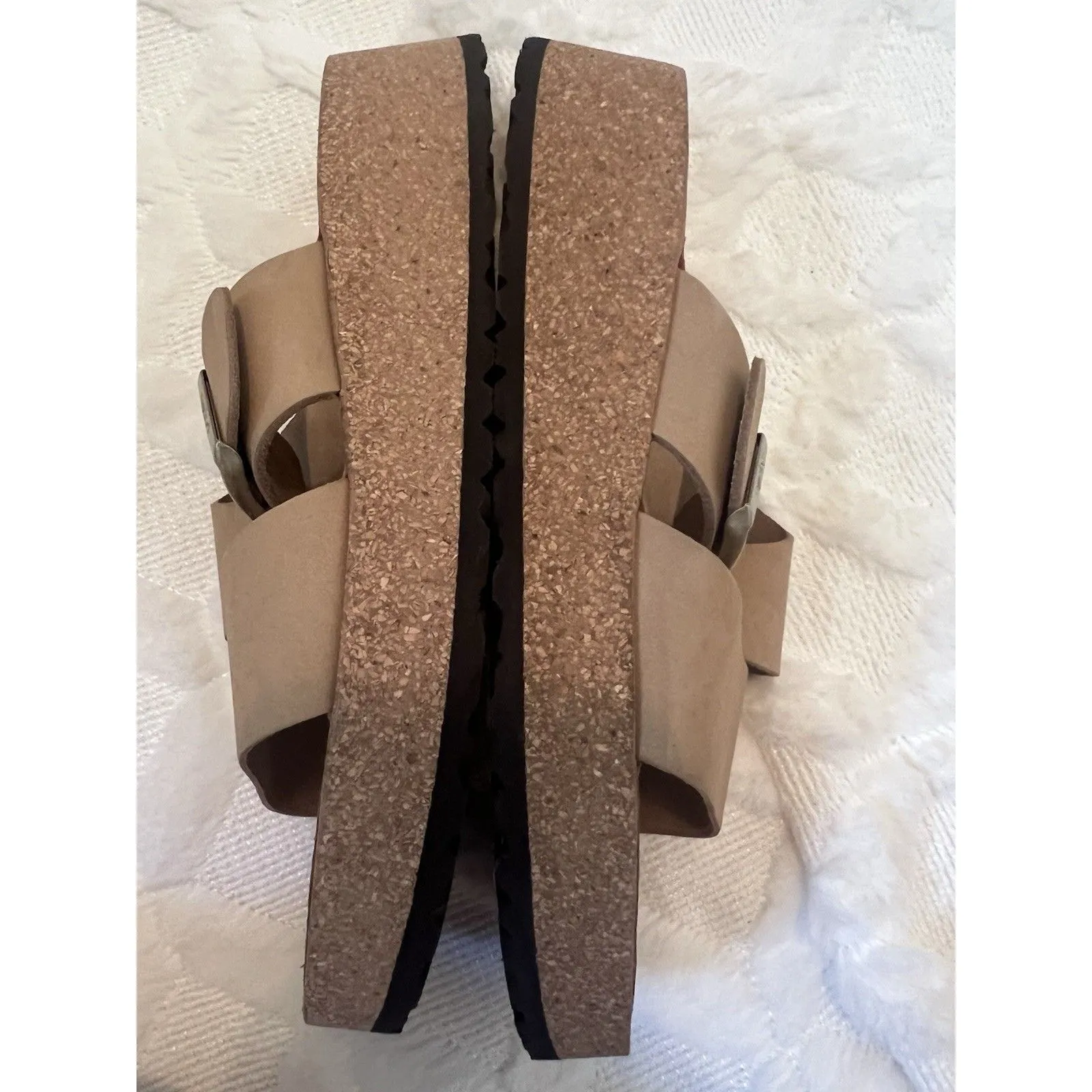 Birkenstock Almina Nubuck Leather Wide Straps Platform Size 40 Women’s 9-9.5 - Image 11