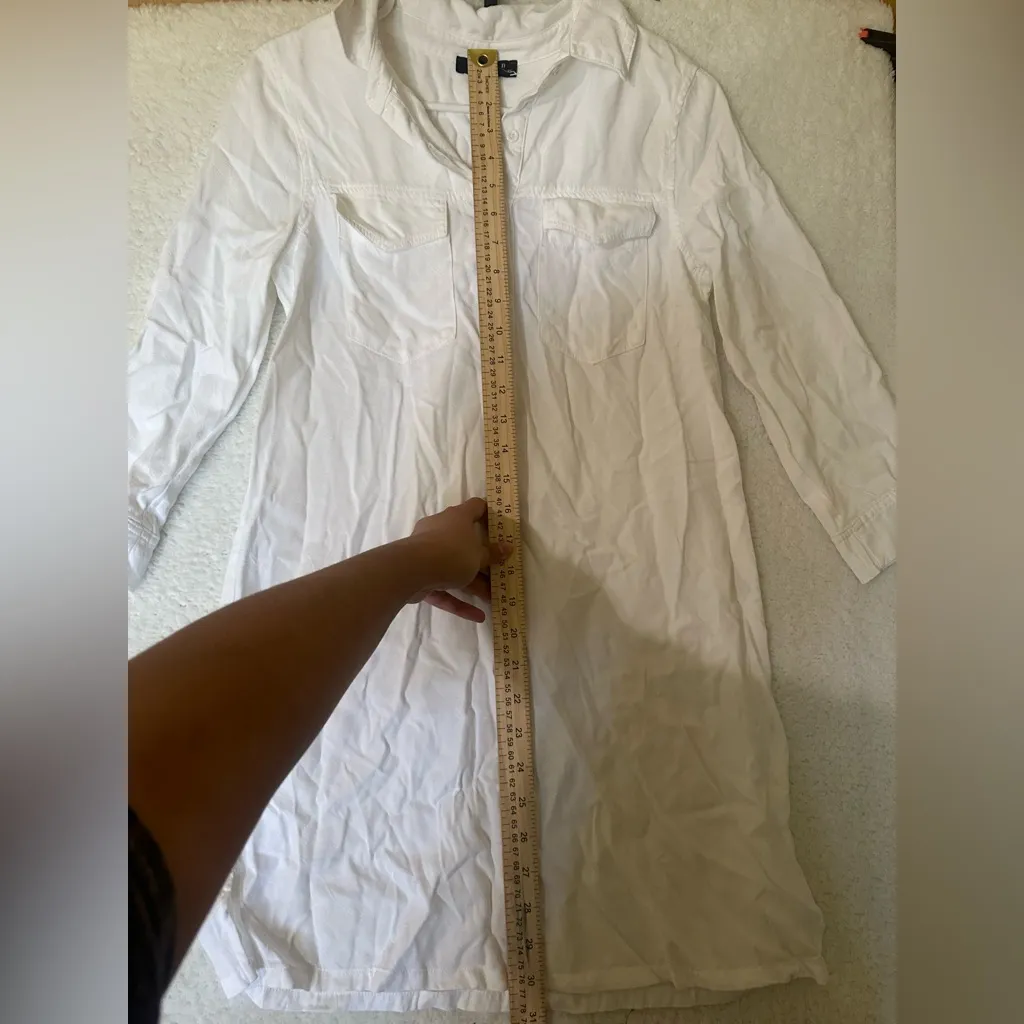 Maven West White Button Up Shirt Dress - Image 5
