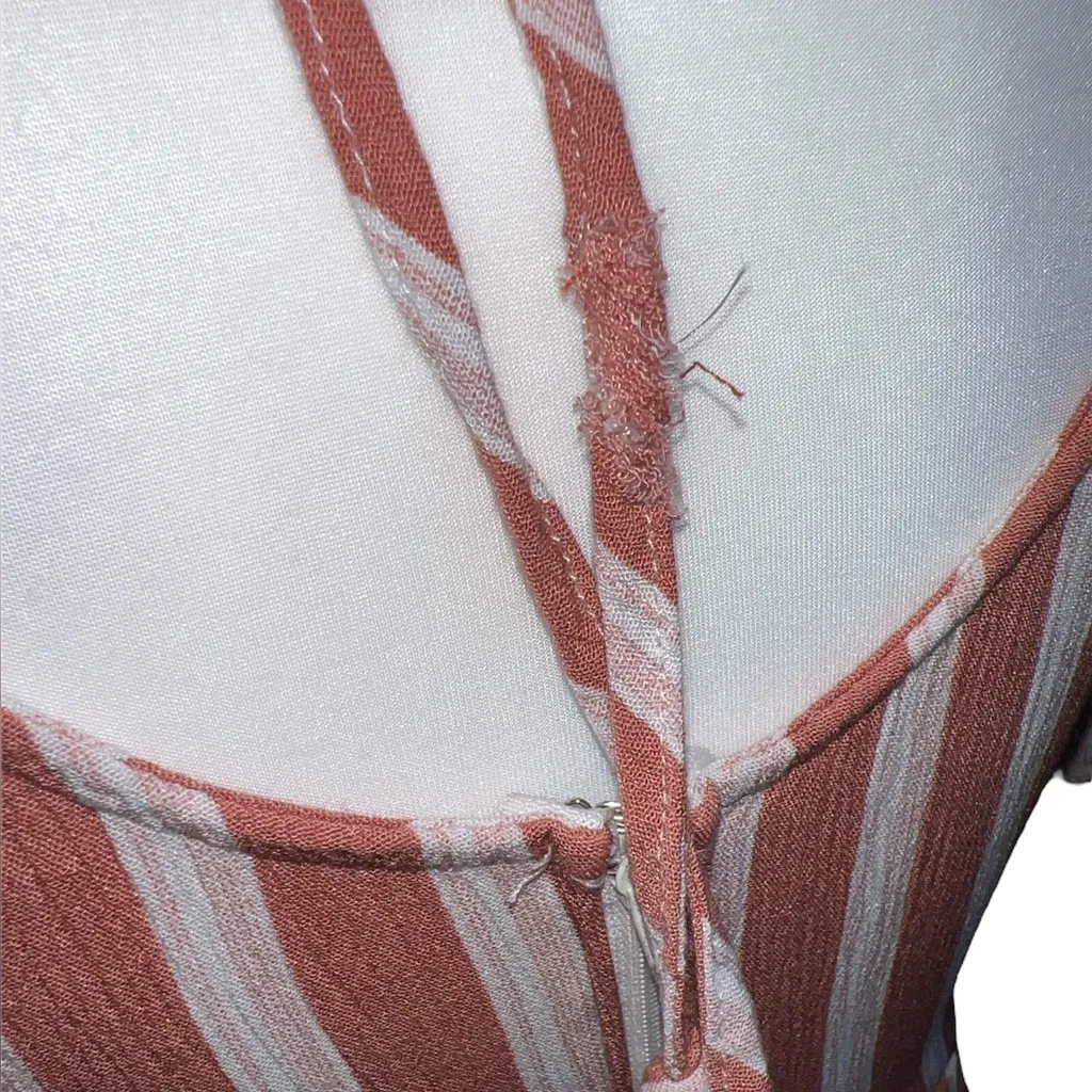 Blue Rain🦎Francescas Pink Pinstripe Romper🌵 - Image 5