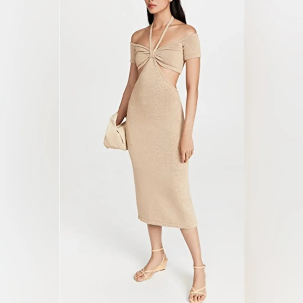 CULT GAIA Alicia Knit Dress in Sand Small - Image 15