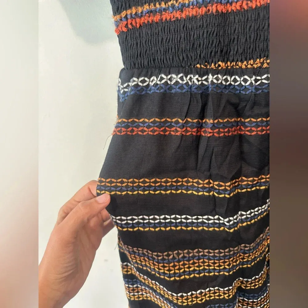 Anthropologie Hutch Uli Contrast-Stitch Jumpsuit Size XS Fall Colors 1531 - Image 7