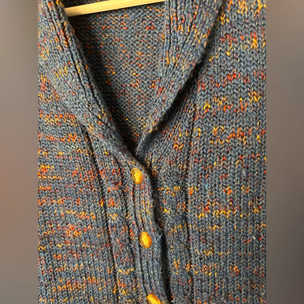 Orvis Women's Blue and Orange Sweater Vest - Image 3