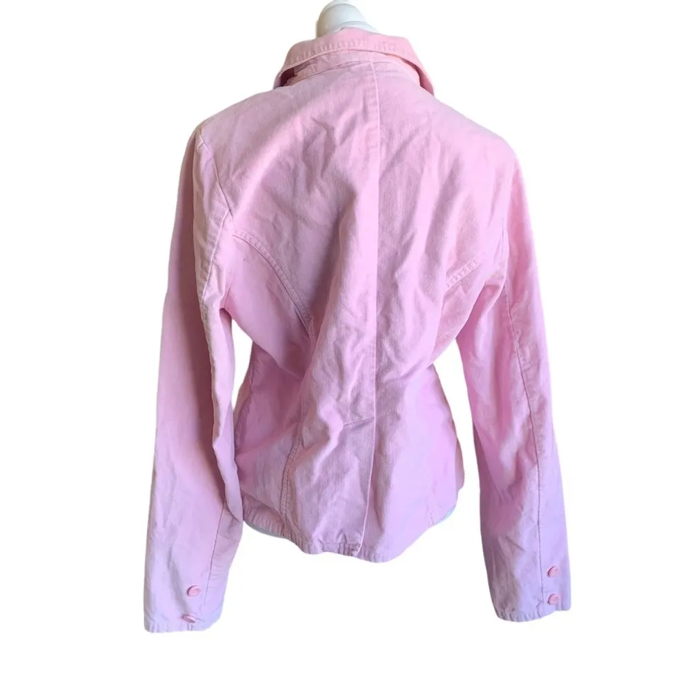DOLLHOUSE women's medium 100% cotton pink blazer - Image 2