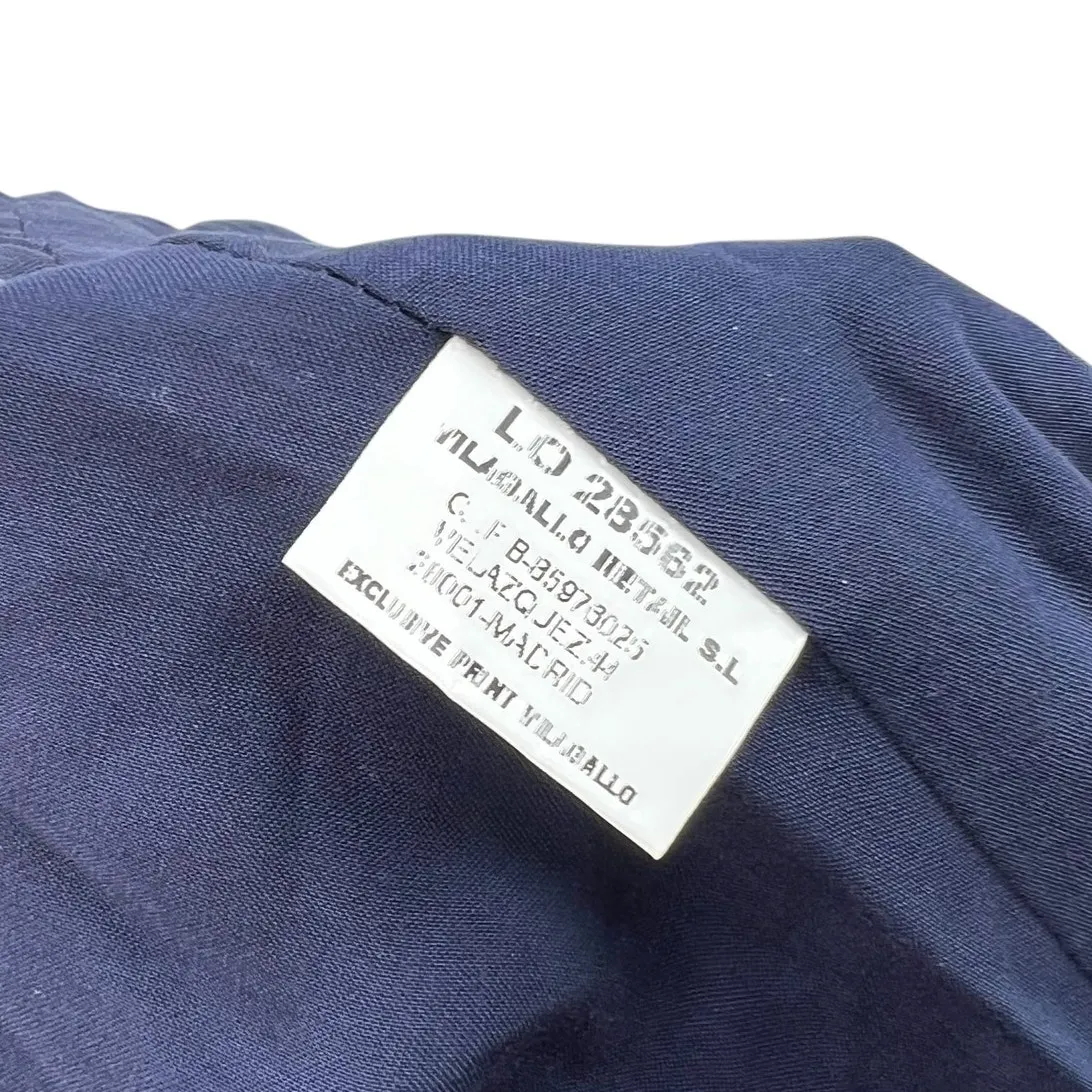 Vilagallo Midi Dress Kaftan Floral Print Metallic Navy Blue Multi Size 42 US 8 - Image 11