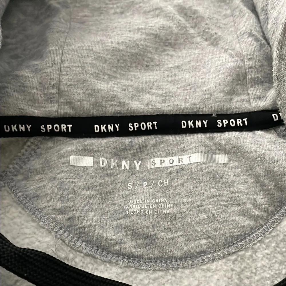 DKNY Sport Gray Zip-Up Hoodie - Image 3