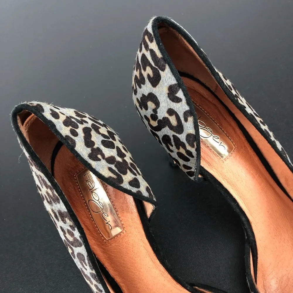Halogen Leopard Print Heels Calf Hair Marlie D’Orsay Pumps - Image 12