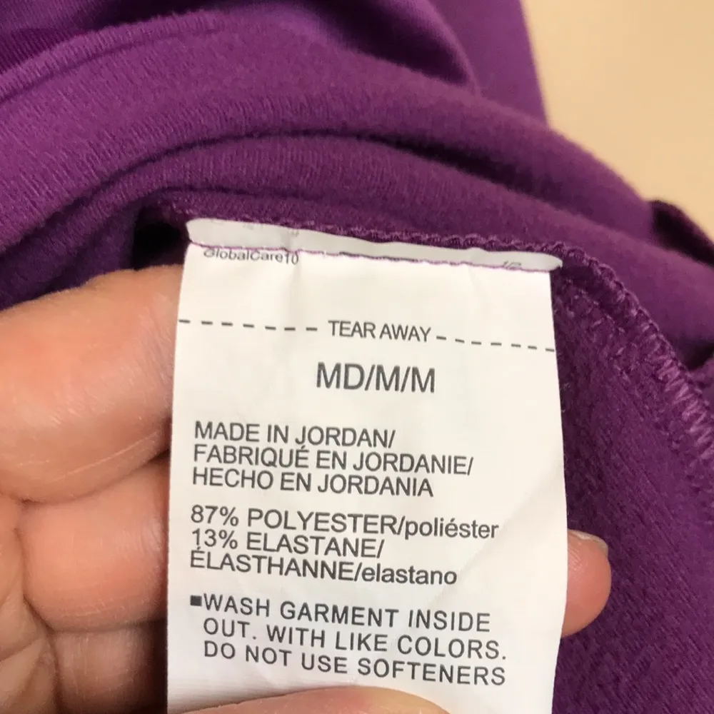 Under Armour Women’s Cold Gear Graphic Print Logo Purple Long Sleeve Shirt - Image 10