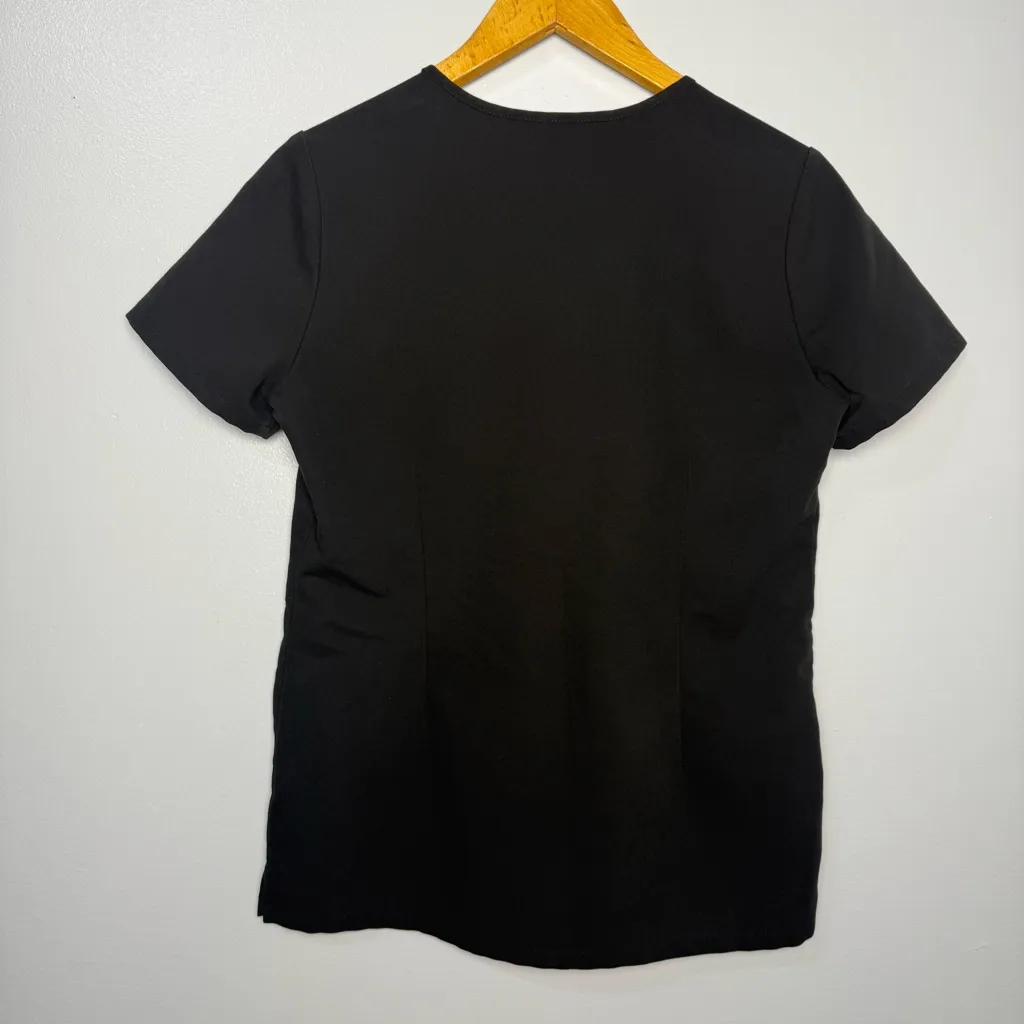 Figs Casma Top and Livingston High Waist Pants Set Black |  XS - Image 3