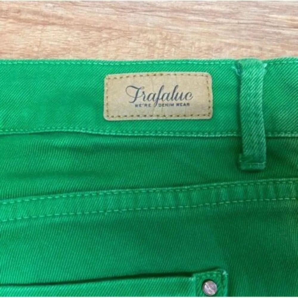 NWOT Zara Denim Green Skinny Jeans Size 2 Mid Rise Slim - Image 7