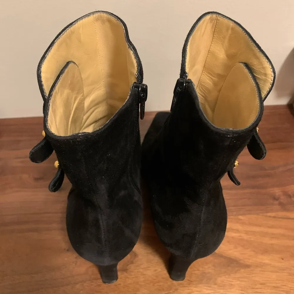 Chantal Italy Black suede leather size 10M - Image 11