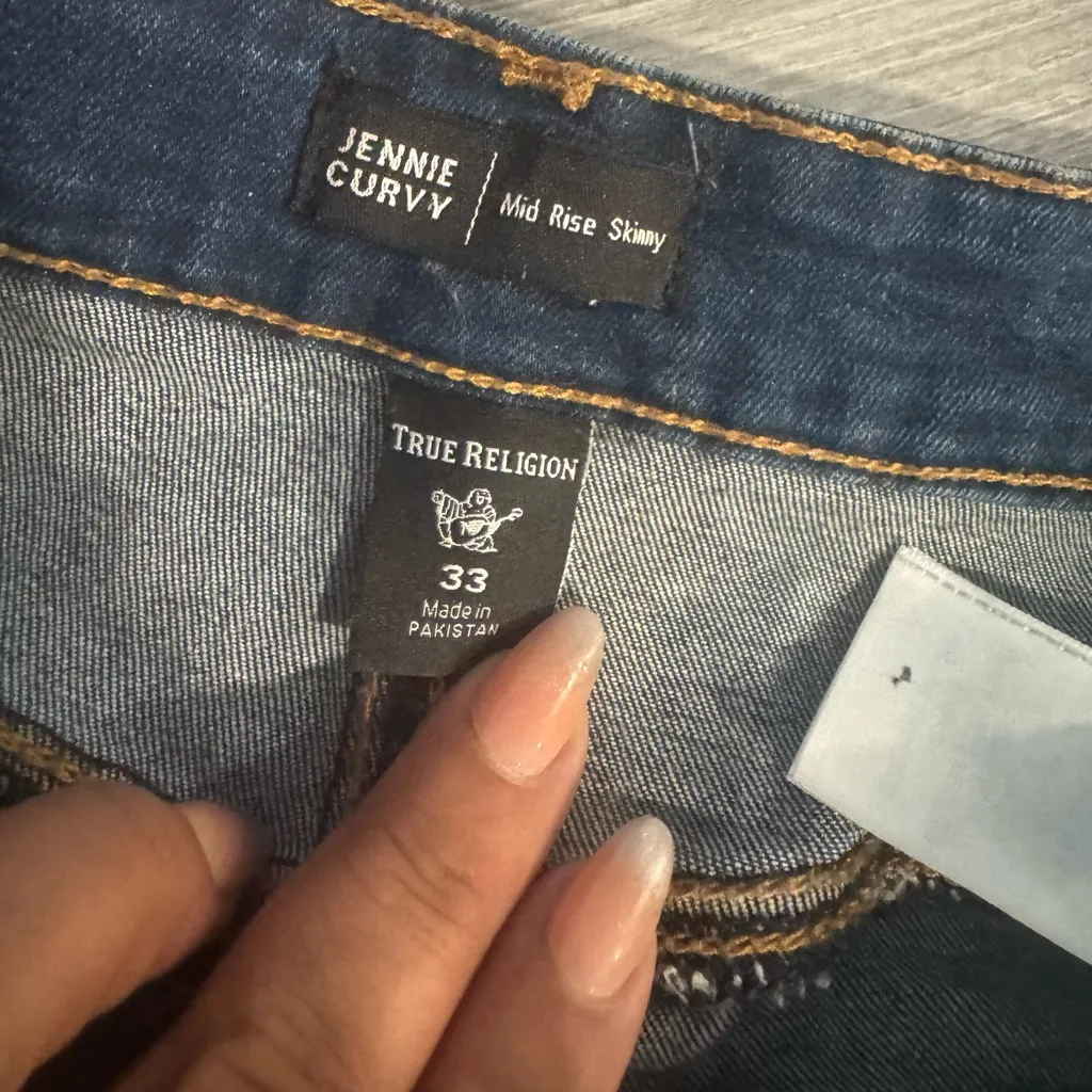 True Religion Jeans Womens  JenniCurvy Mid Rise Super Skinny Stretch Sz 30 - Image 5
