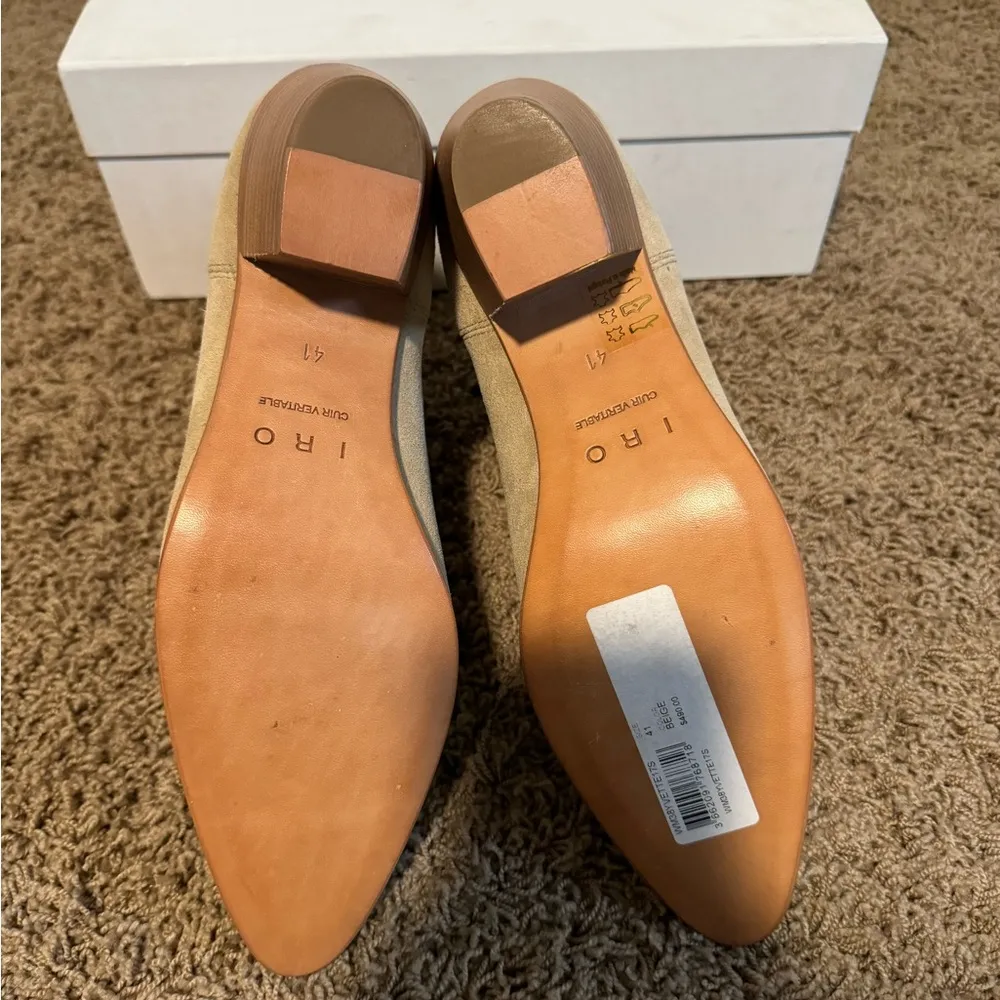 NIB  Women's Natural Yvette Suede Ankle Boots - sz 41 - Image 5