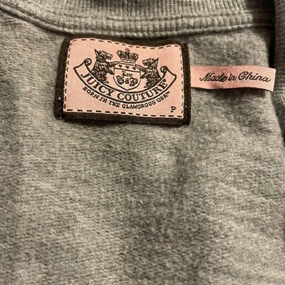 Juicy Couture Y2K Tie Front Gray Long Sleeve Cardigan Sz P (0) Ruffle Cotton - Image 4