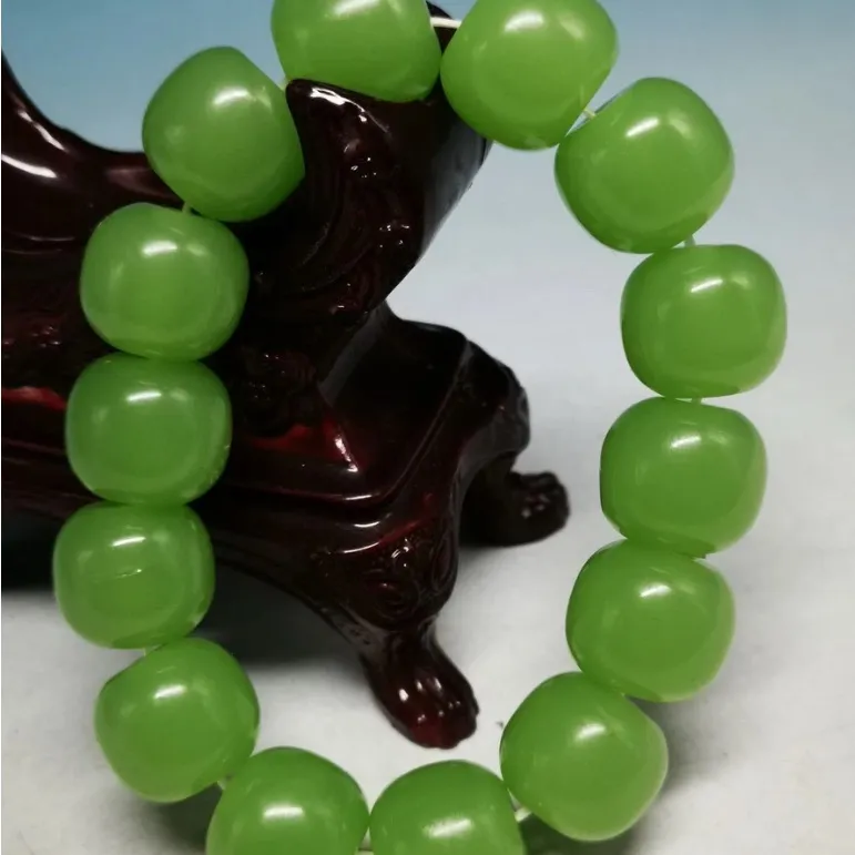 Jade Color Buddha Prayer Beads Bracelet - Image 3