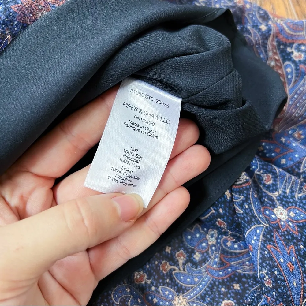 Veronica Beard • Sabina Vintage-Print Dress silk chiffon paisley midi - Image 12