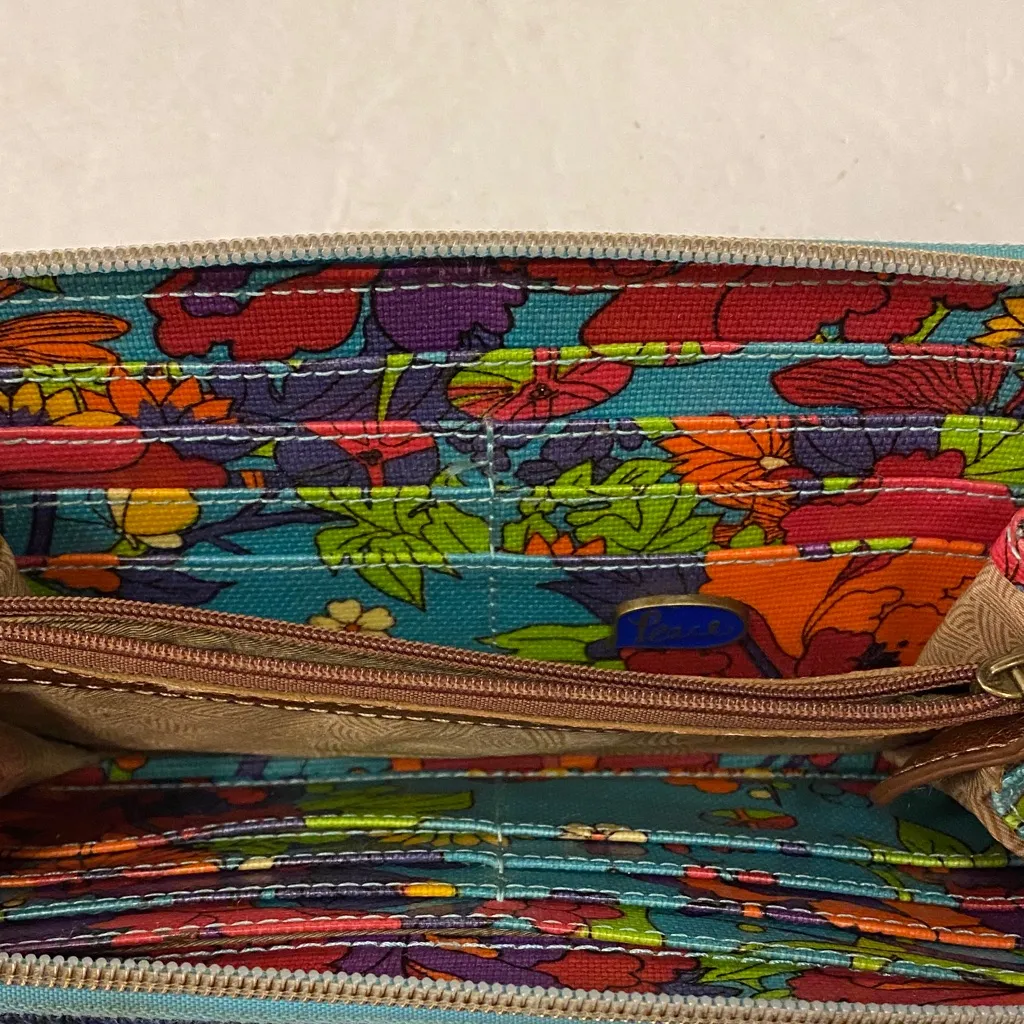 Sakroots Colorful Floral Zip Wallet - Image 6