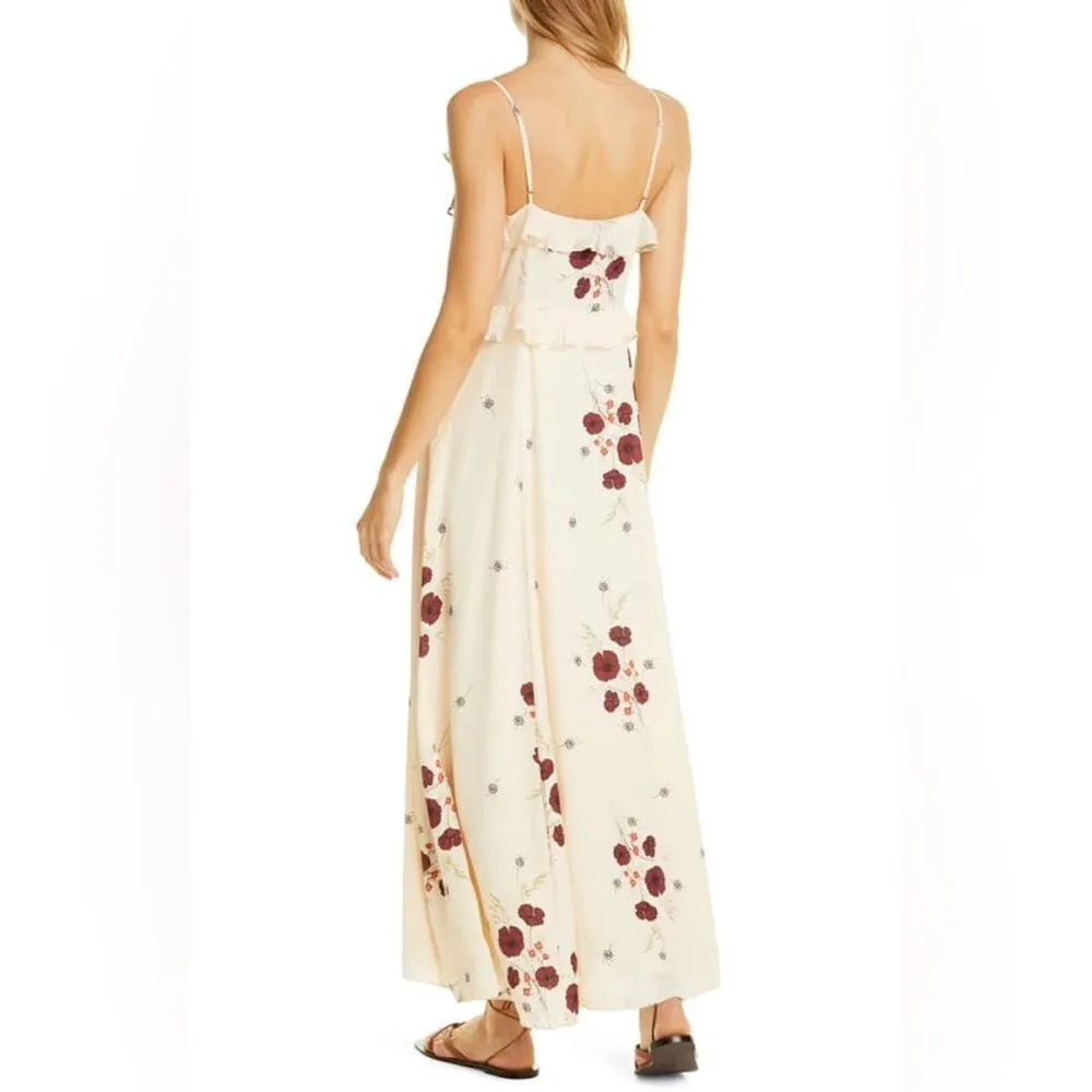 JOIE CASSIEL RUFFLED FLORAL MAXI DRESS SIZE 10 - Image 15