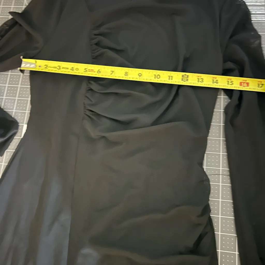 Maggy London Elegant Black Long Sleeve Dress - Image 3