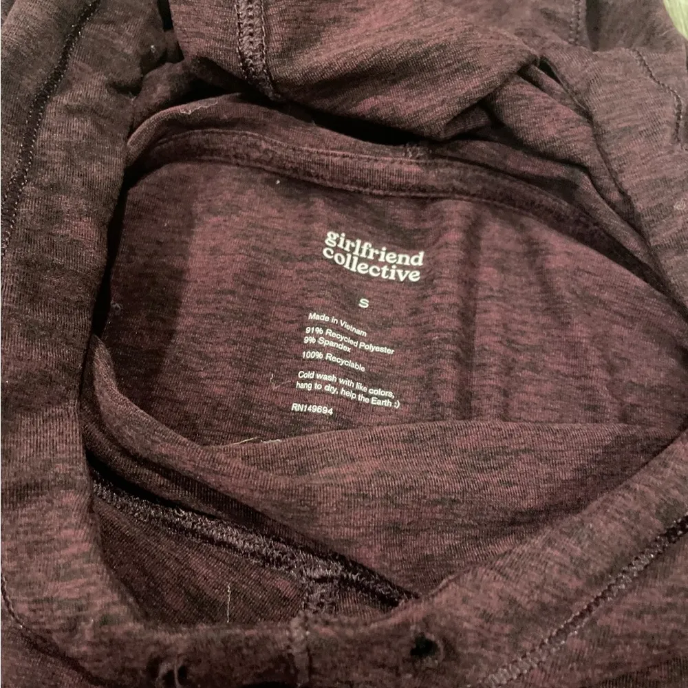 Girlfriend collective plum reset hoodie - Image 2