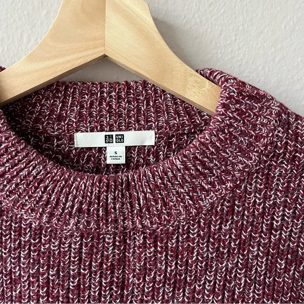 Uniqlo Chunky Marled Cotton-Blend Crewneck Sweater - Image 2