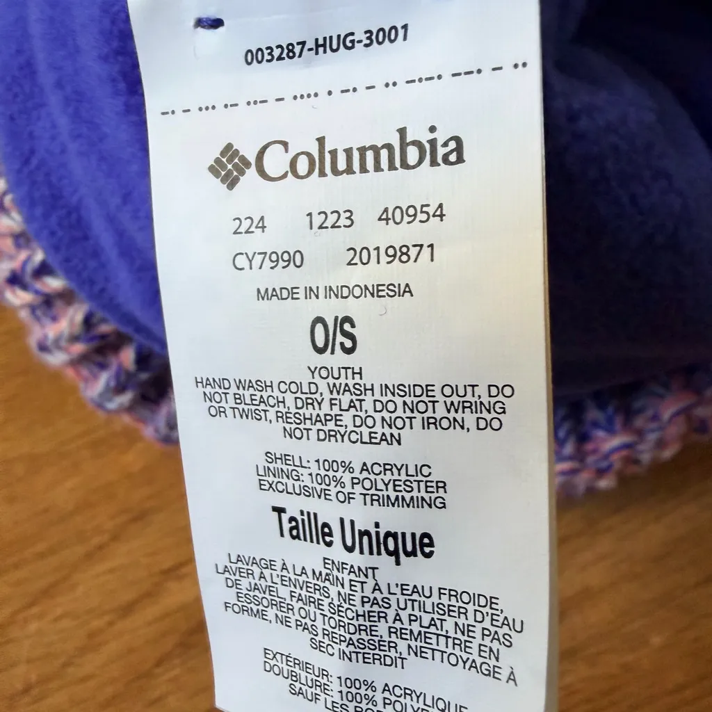 Columbia  Multicolor Knit Beanie with Pom-Pom - Image 3