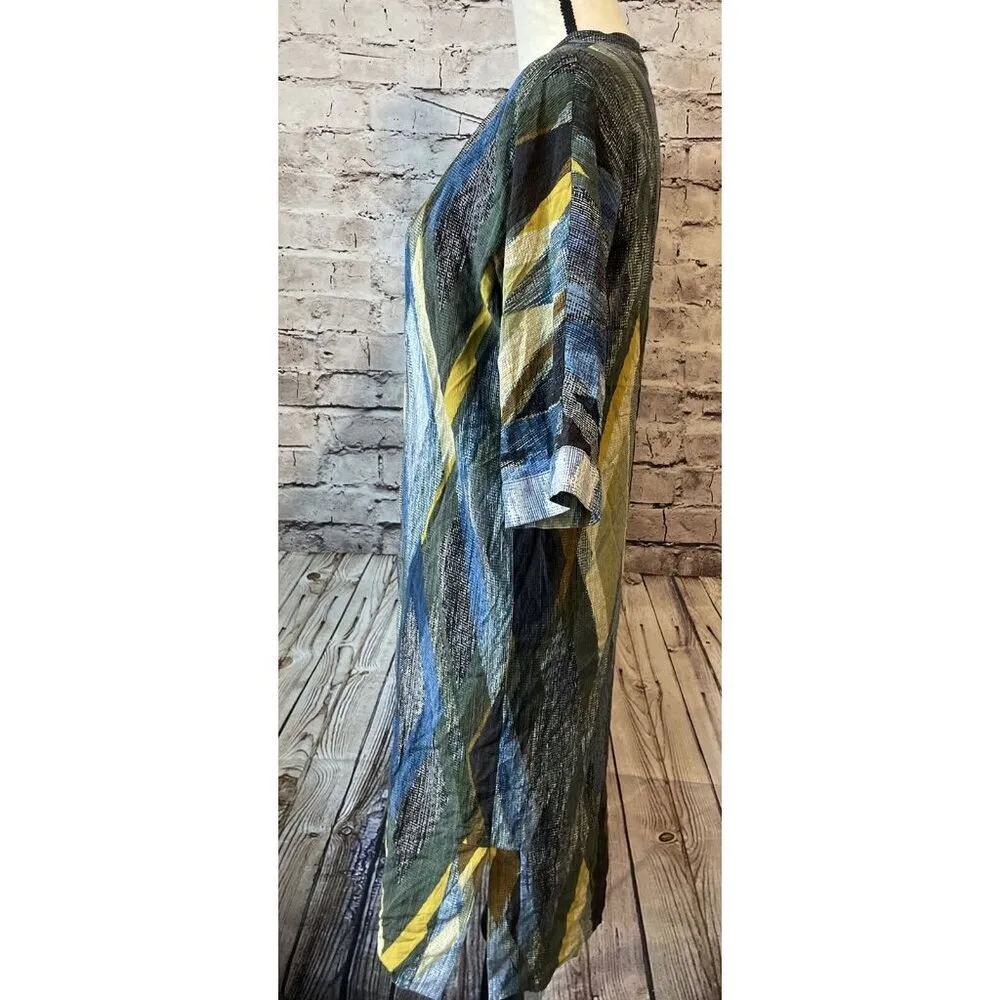 La Fee Maraboutee Kimono Blue Multicolor Womens‎ 36 Approx US M Size undefined - Image 2