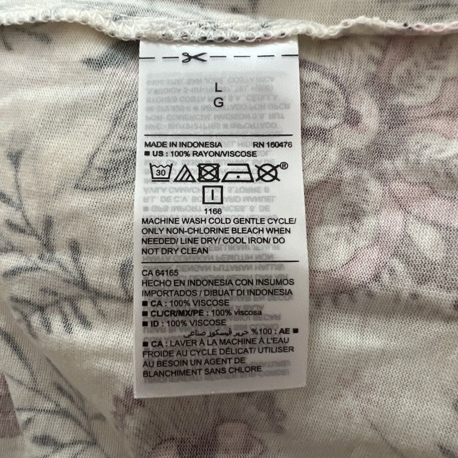 Old Navy Blouse Womens Large White‎ Pink Floral Top Boho Bohemian Cottagecore - Image 8