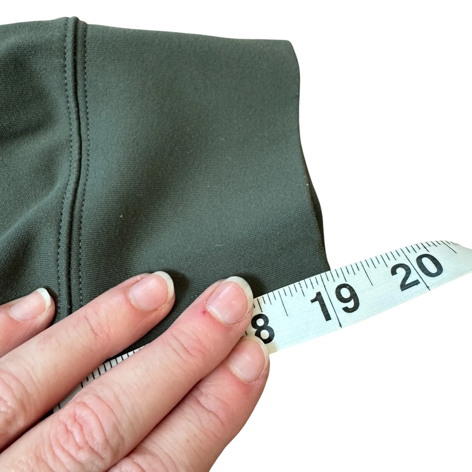 Athleta Hermosa Mock Neck Sweatshirt Mountain Olive - Image 12