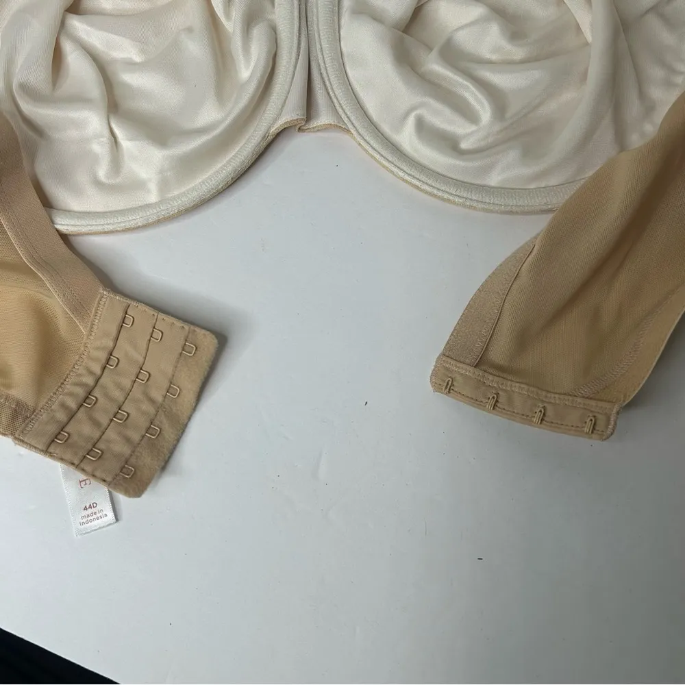 Cacique Cream lace Full Coverage Unlined Bra 44D - Image 5