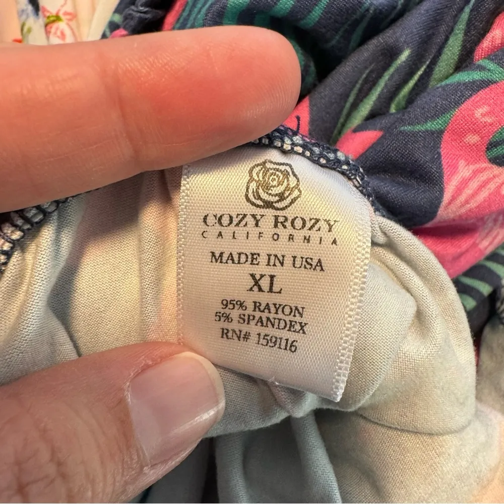 Flamingo Tank Top & Shorts Sleep Set Pink Size XL - Image 6