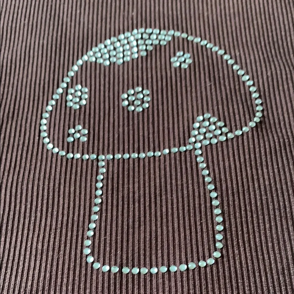 Brown Tank Top with Mushroom Rhinestones - Image 2