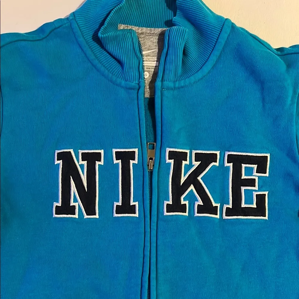 Nike  Blue Zip-Up Jacket - Image 2