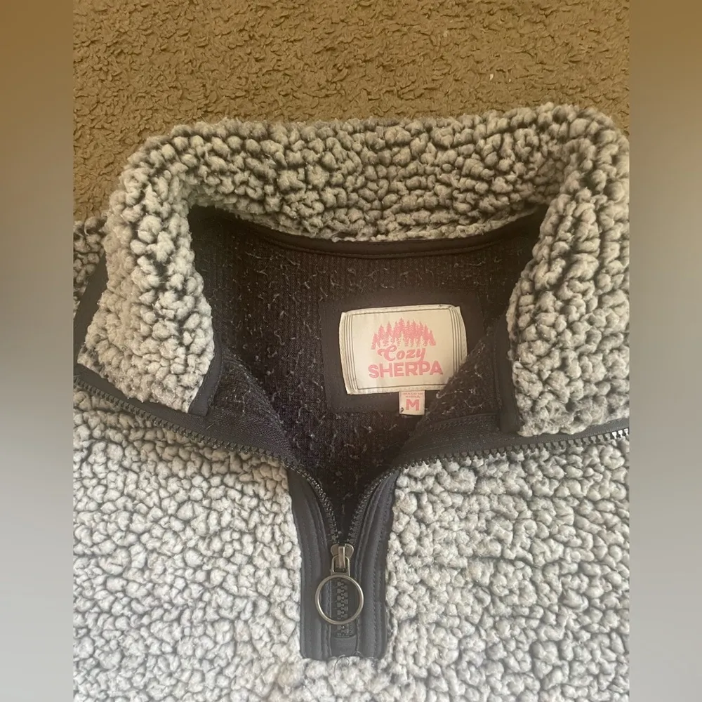 Pull-Over Quarter Zip Sweat Shirt - Image 4