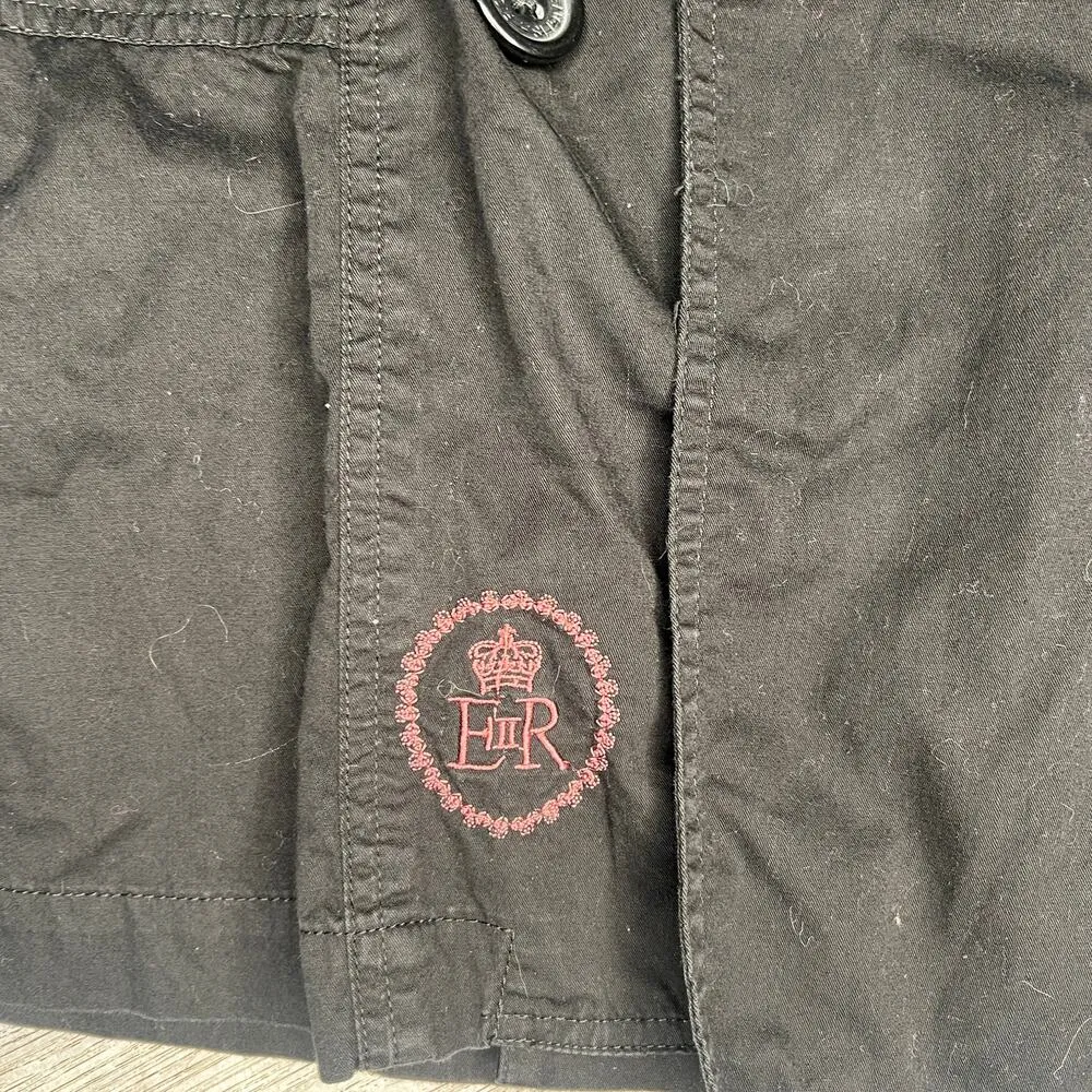 English Rose Long Black Trench Coat - Image 5