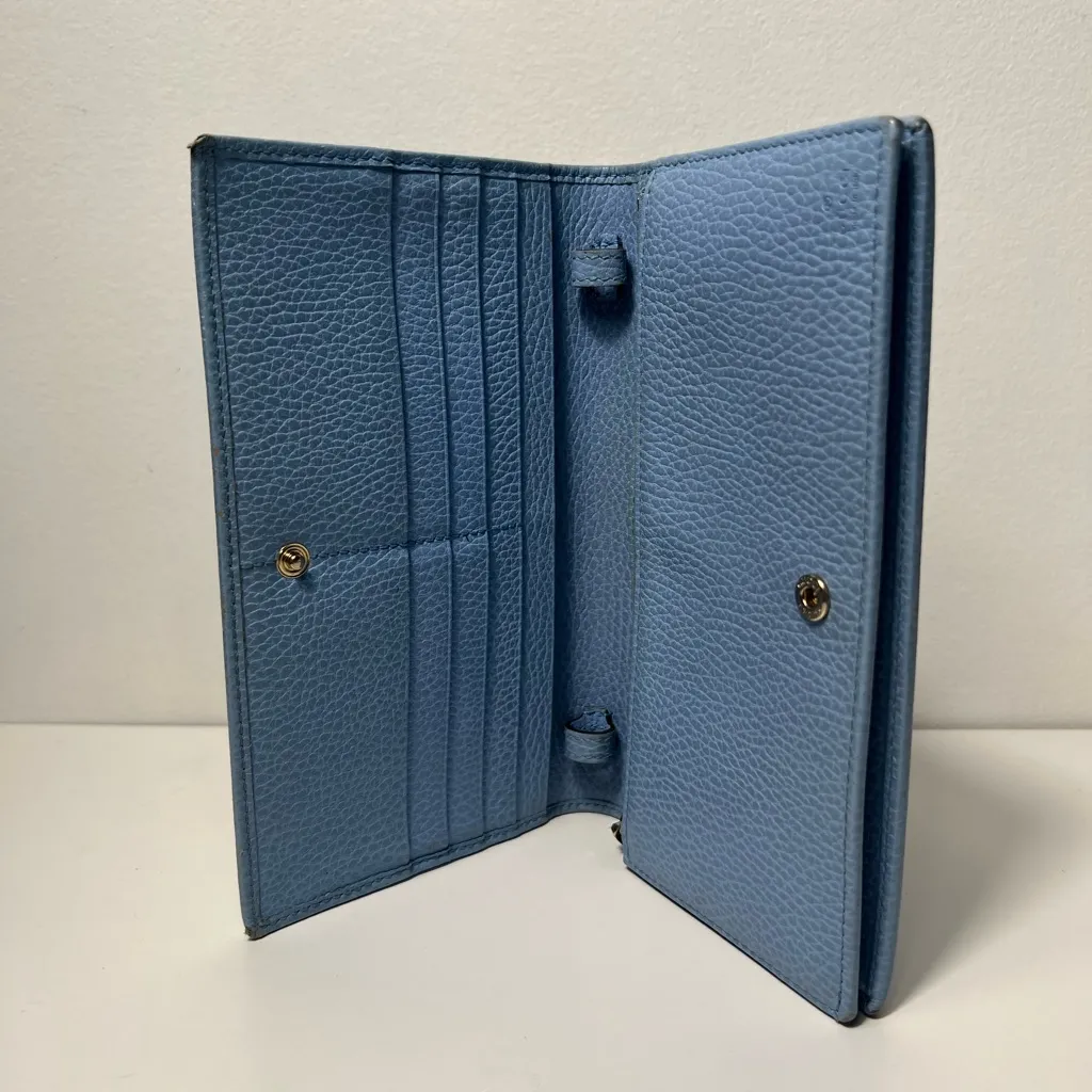 Gucci Dollar Calfskin Mini Swing WOC Wallet On Chain Crossbody Bag Purse - Image 12