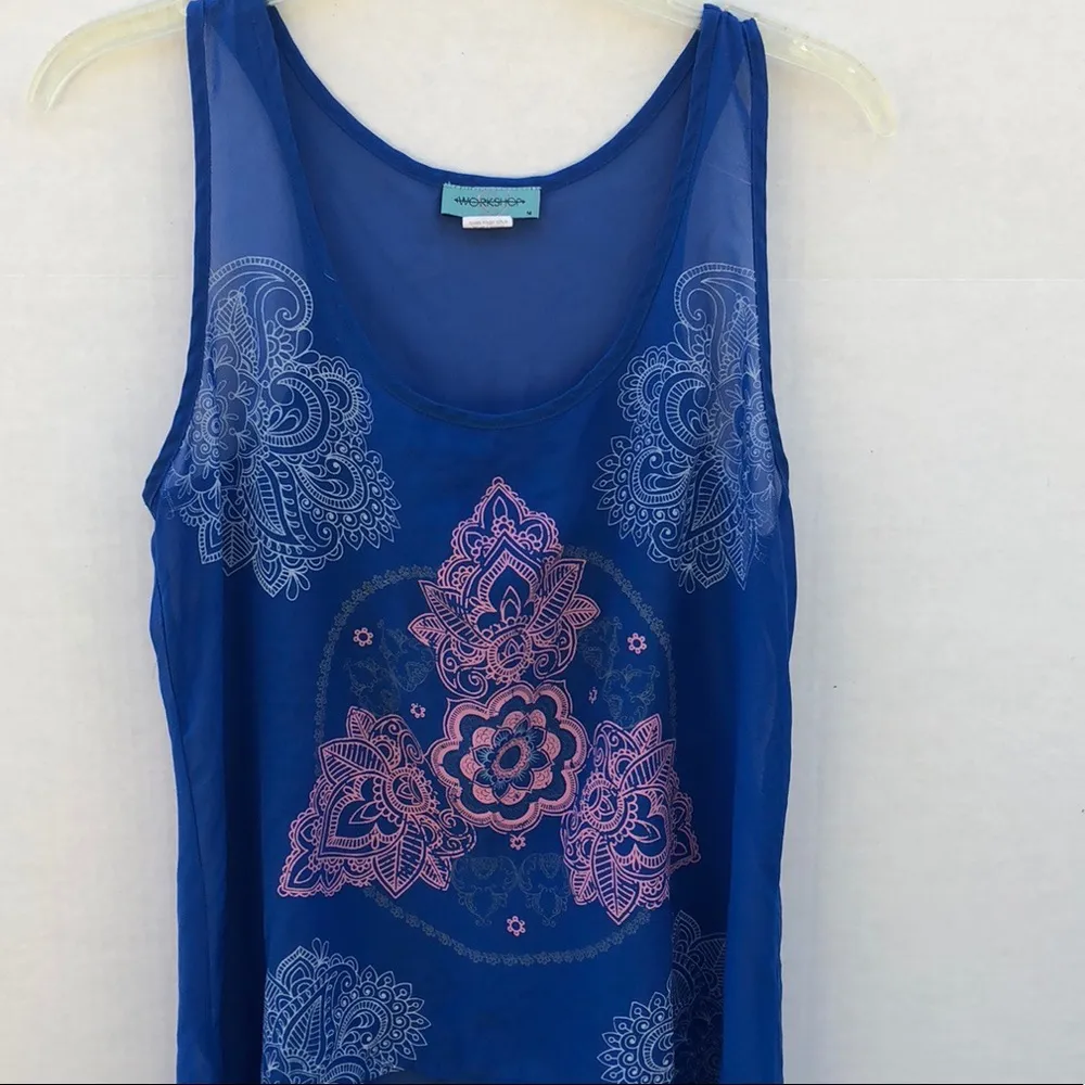 💜Workshop high-low tank top size medium - Image 3