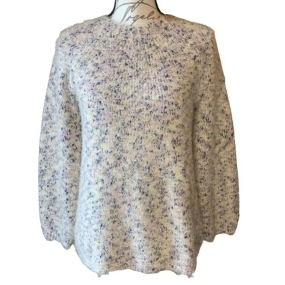 Lou & Grey Fuzzy Flurry soft confetti sweater XS - Image 2