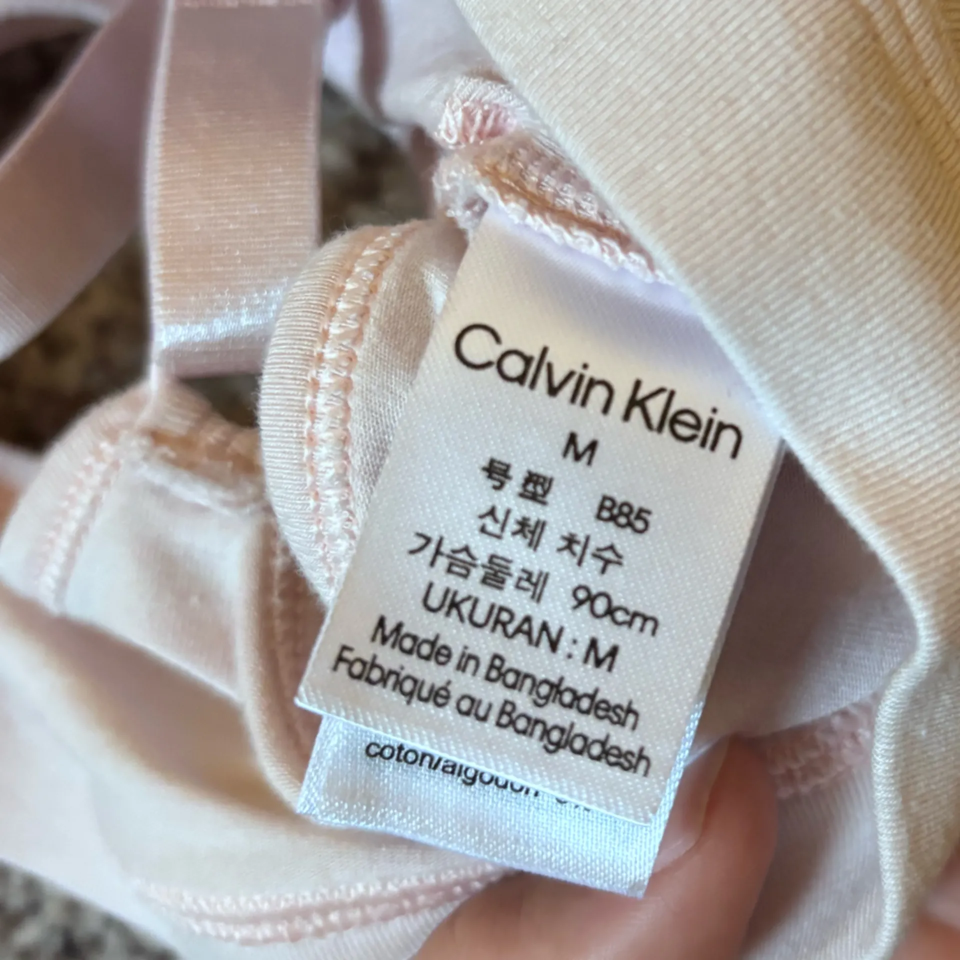 Calvin Klein Soft Pink Bralette - Image 4