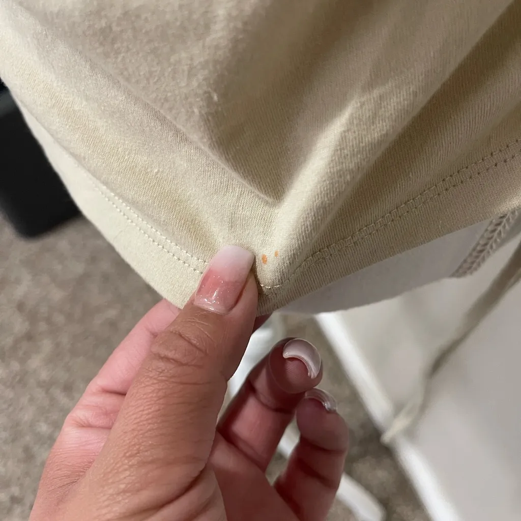 N: Philanthropy Tan Cream Short Sleeve Tee Small New with Tags - Image 5