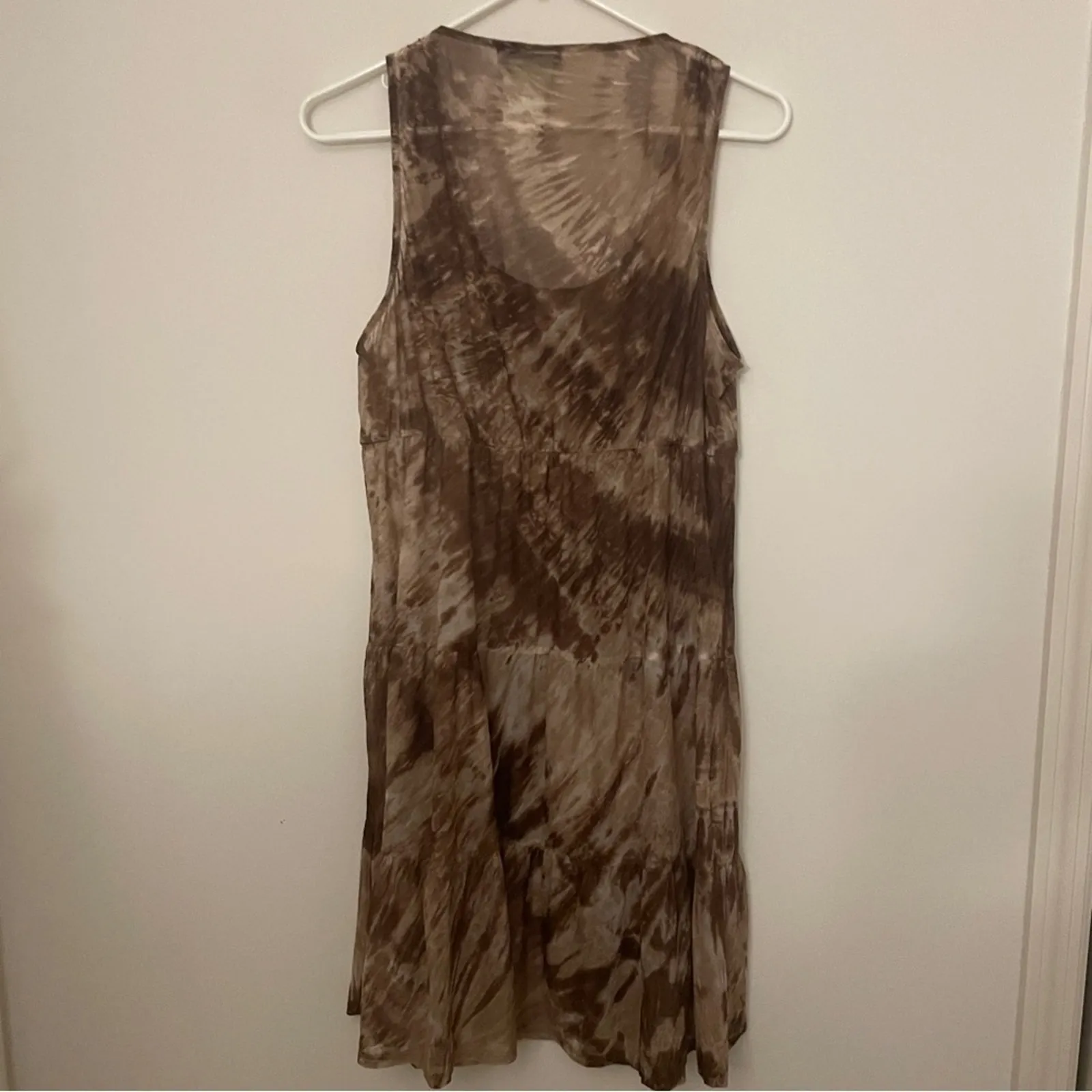 Vintage La Blanca By Rod Beattie Brown Mesh Swim Coverup Dress - Image 5