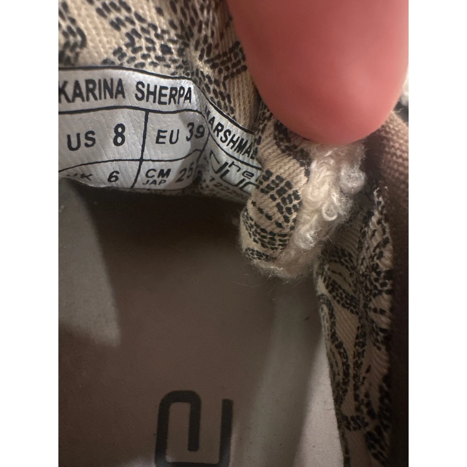 Hey Dude Karina Sherpa Lined Slip On Shoes Women's Size 8 Cozy Leopard Laces - Image 7