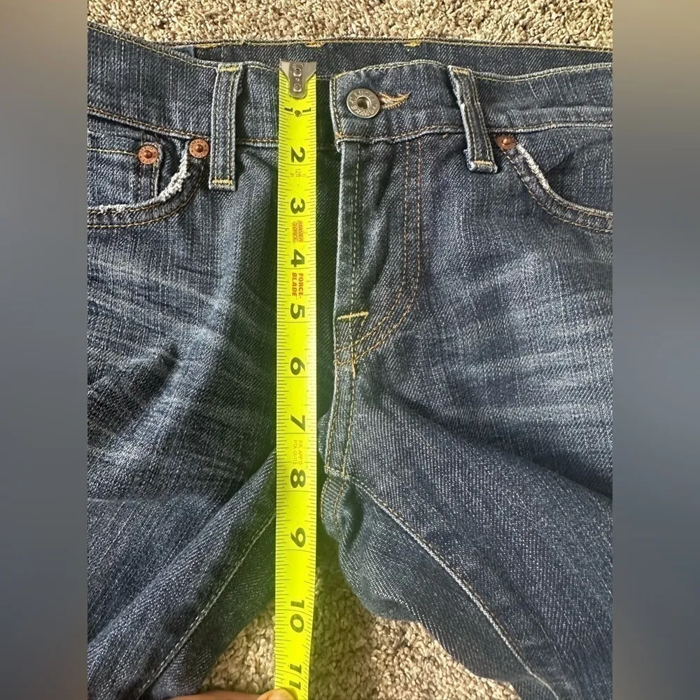 Vintage Lucky brand jeans size 0/25 women’s darker wash Y2K straight leg style  - Image 6