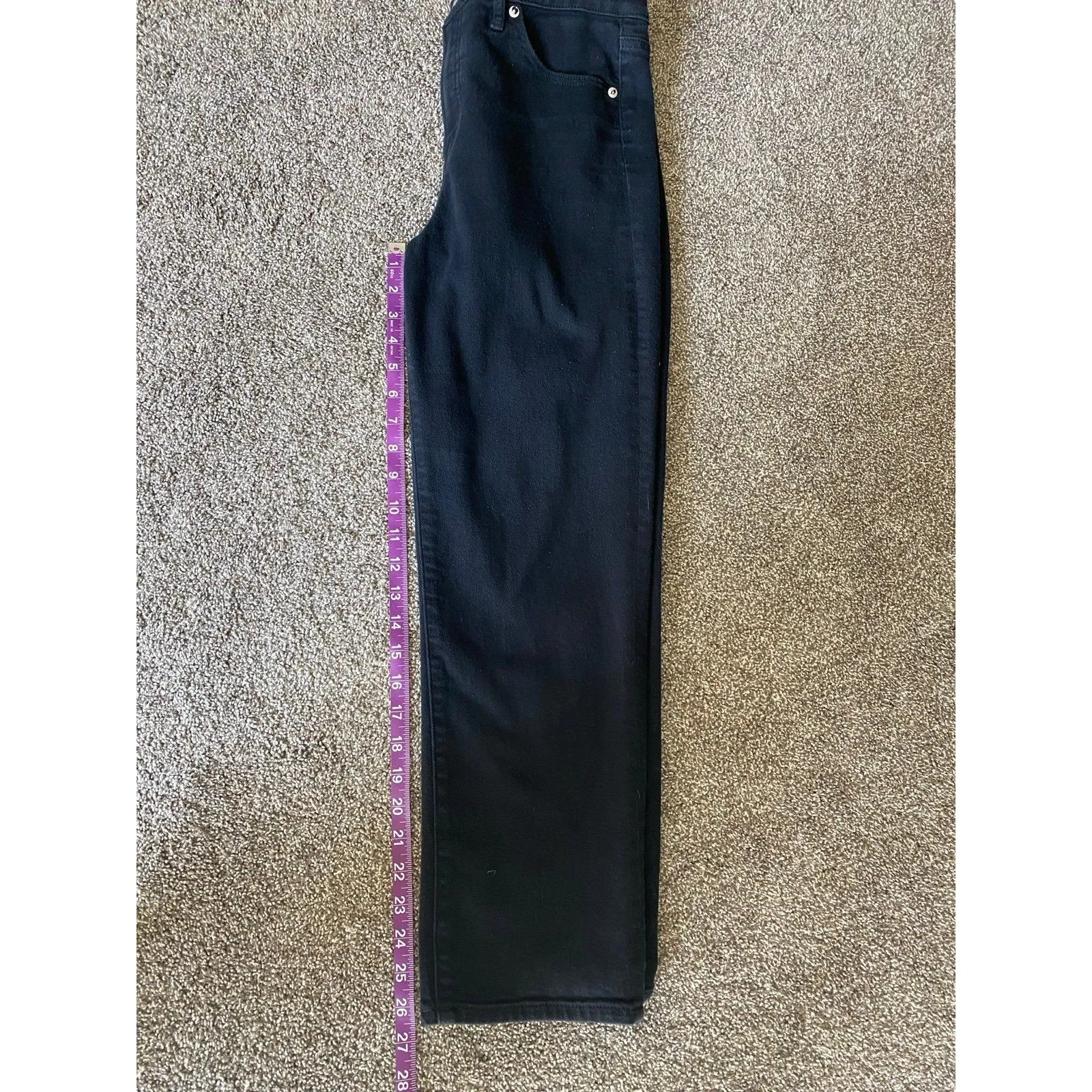 Express High-Rise Black Straight-Leg Jeans - Image 6