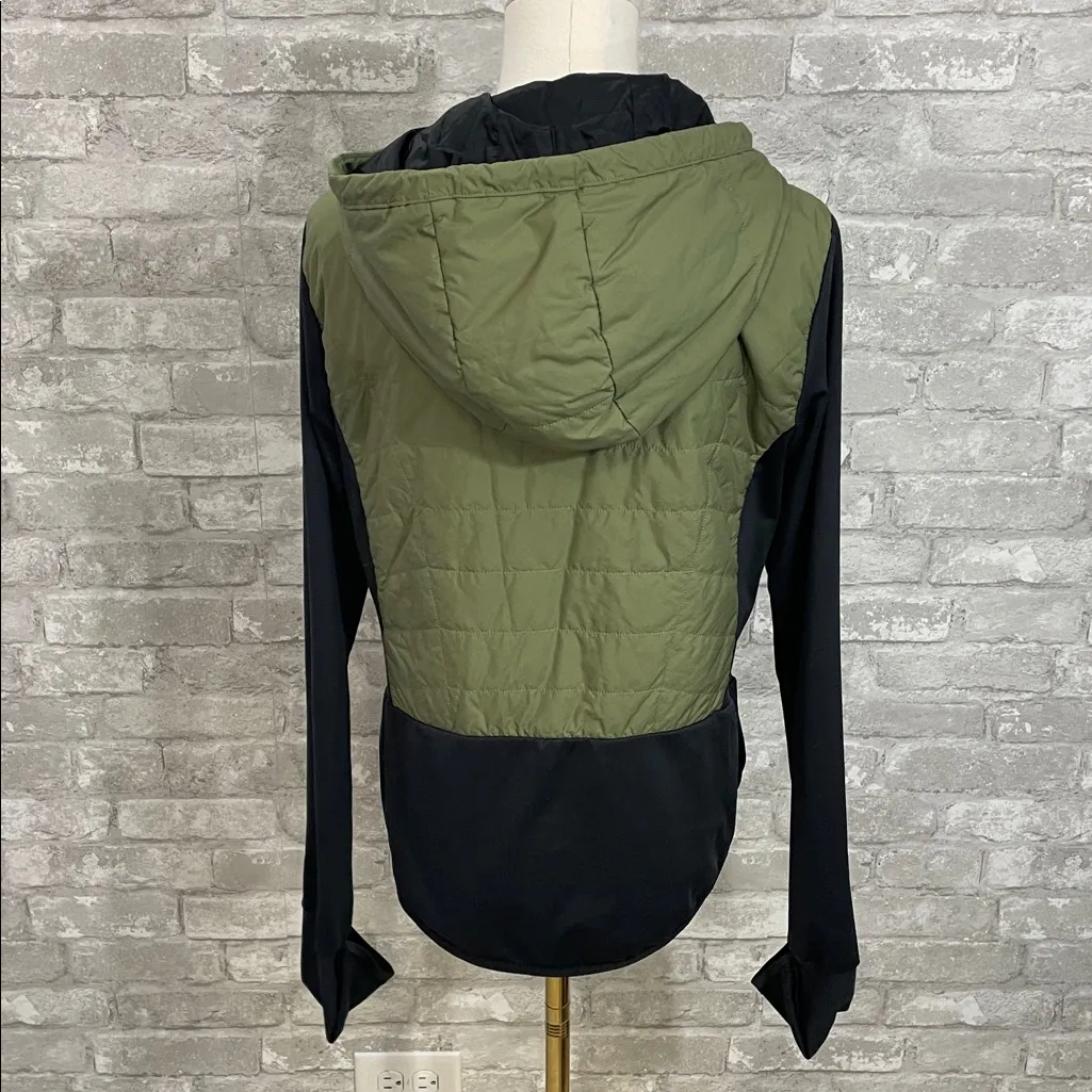 CORE 10 Olive Insulated Light Weight Outdoor Running Active Jacket Green Size M - Image 4