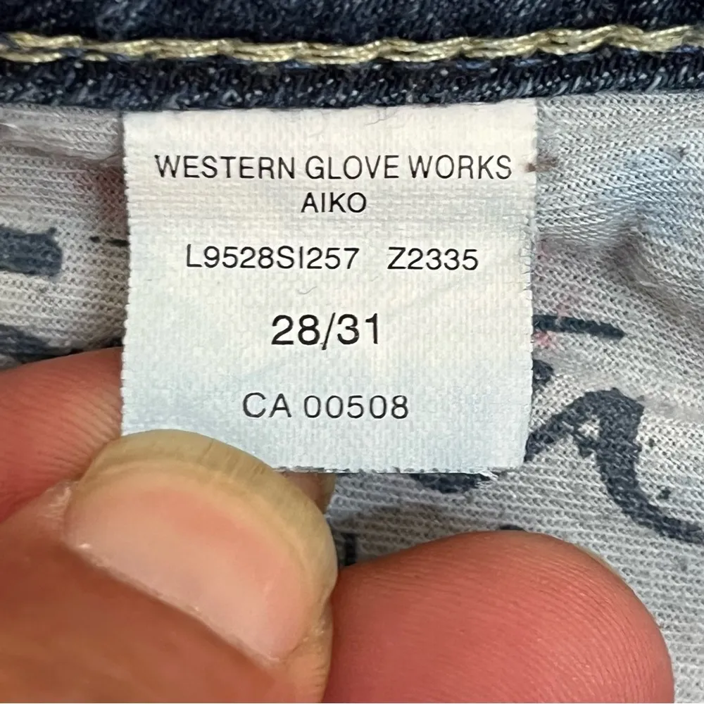 Silver Aiko‎ Bootcut Jeans Women’s Size 28x31 Thick Stitch Dark Denim Low Rise - Image 10