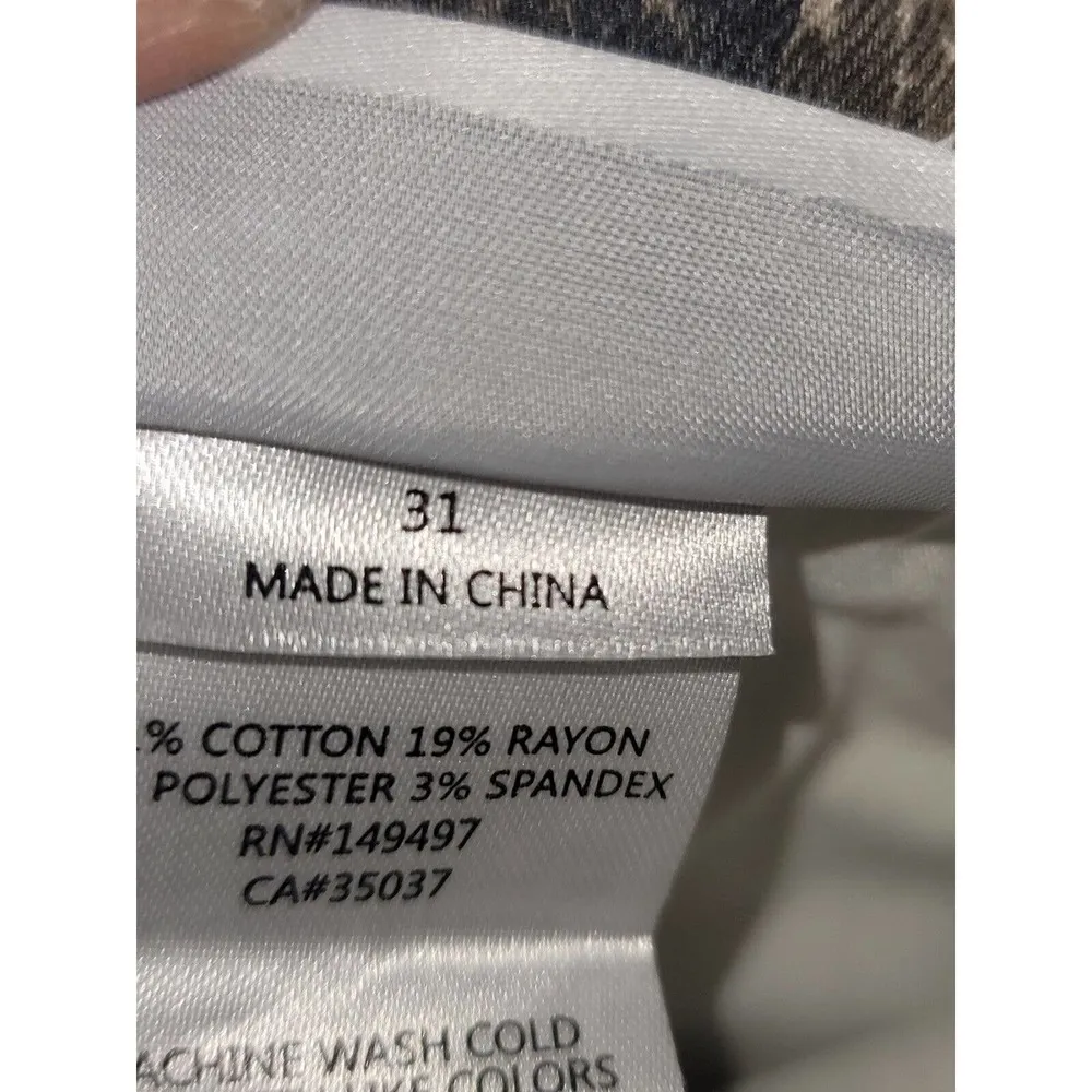 Joe's Jeans Womens Gray Snake Print Belt Loop Mid Rise Skinny Fit Pant 31 - Image 9