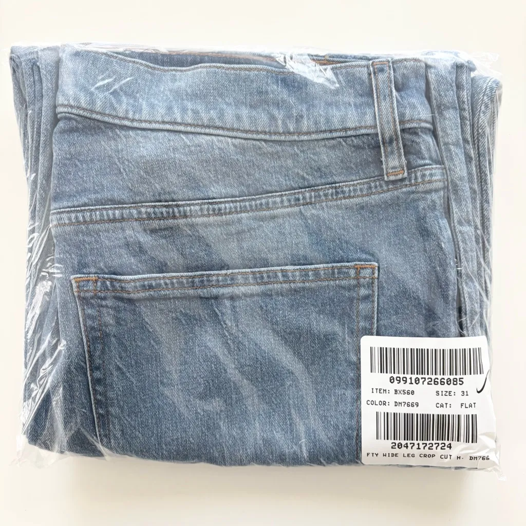 J. Crew Wide-leg Cropped Jean All-day Stretch Spring Storm Wash Blue - Image 4